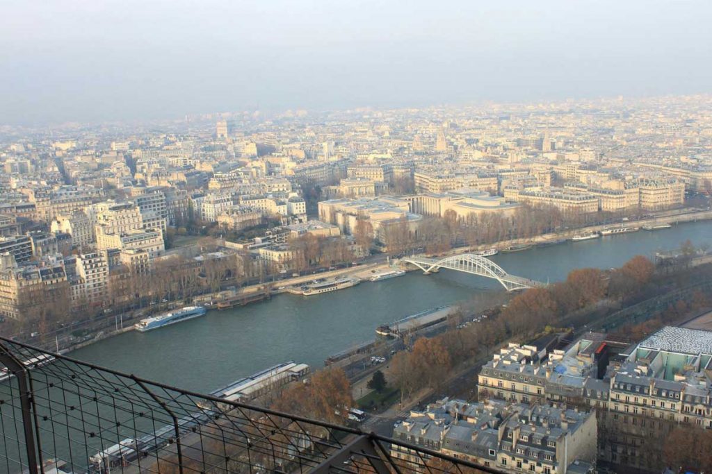 view from eiffel tower