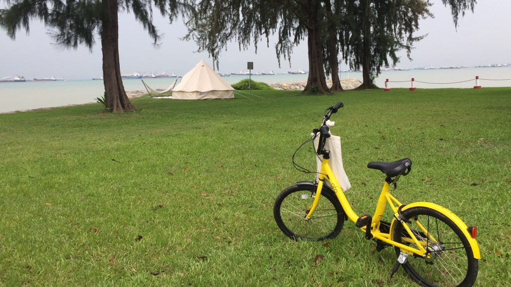 Camping at east coast park