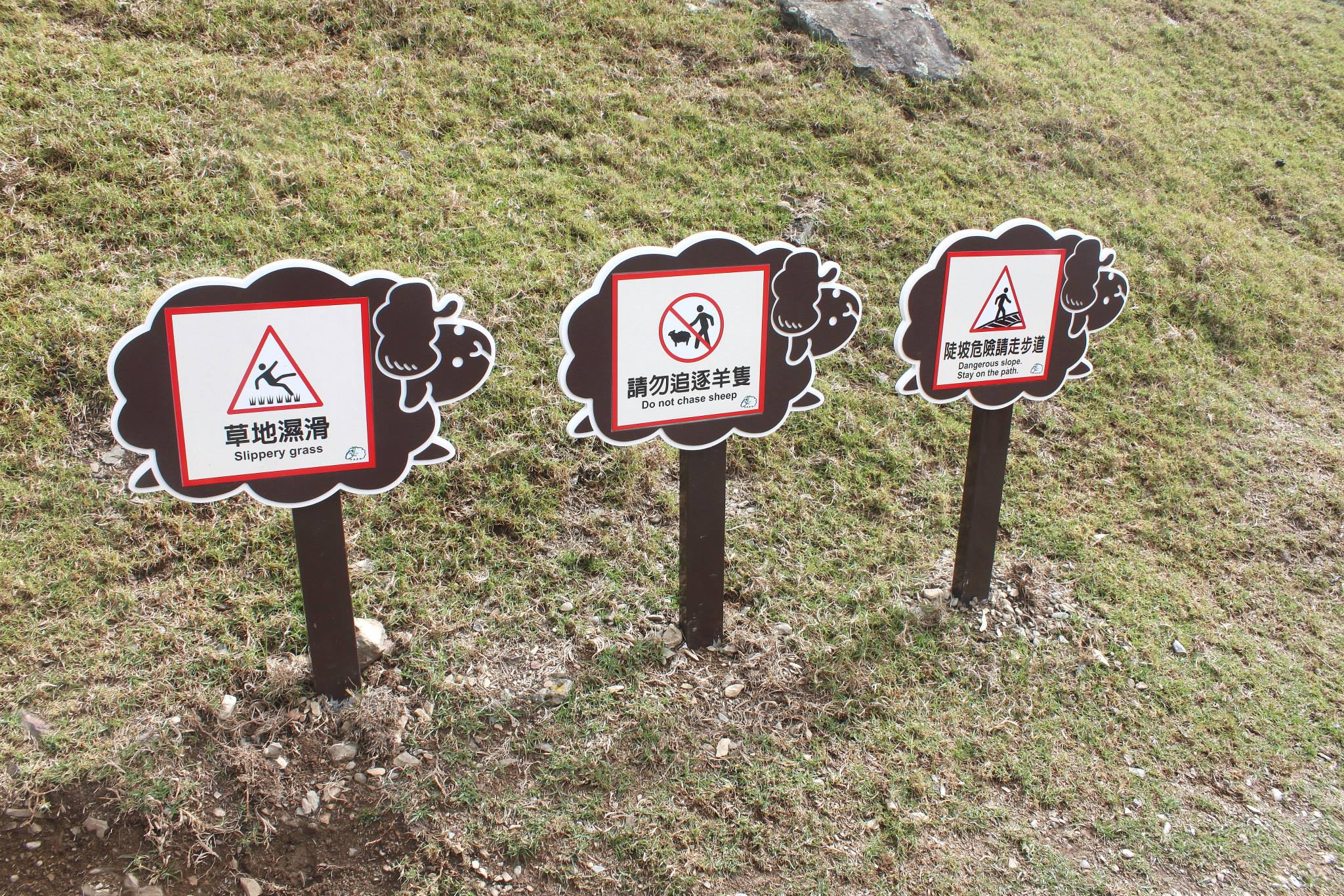 Safety Signs In Cingjing Farm