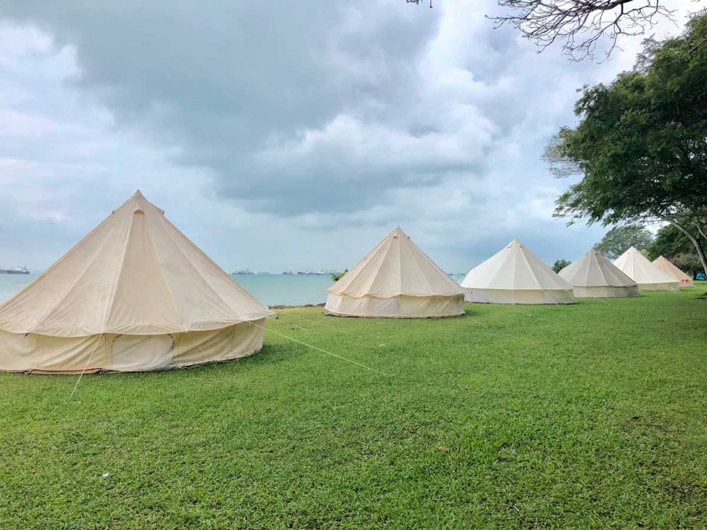Glamping at east coast park: Little Mongolia