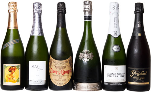 cava bottles