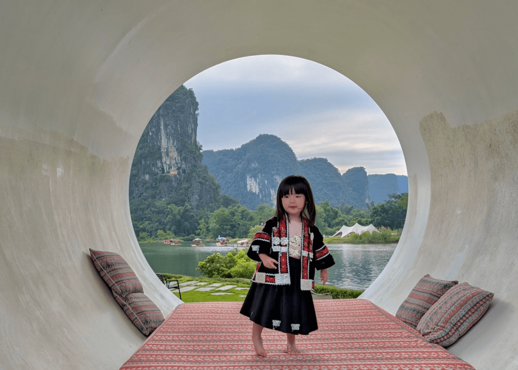 daughter in yangshuo hotel