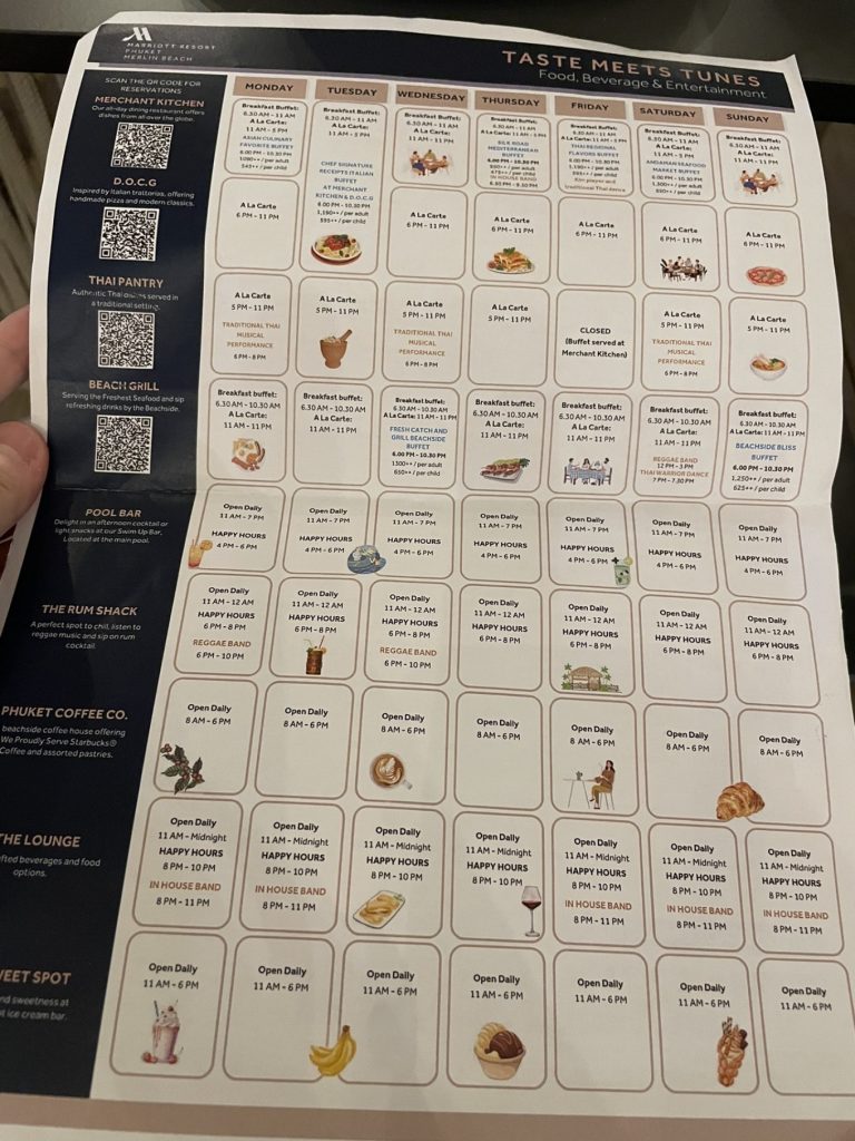 Marriott Merlin Beach Resort Review 2 Marriott Merlin Beach AI menu