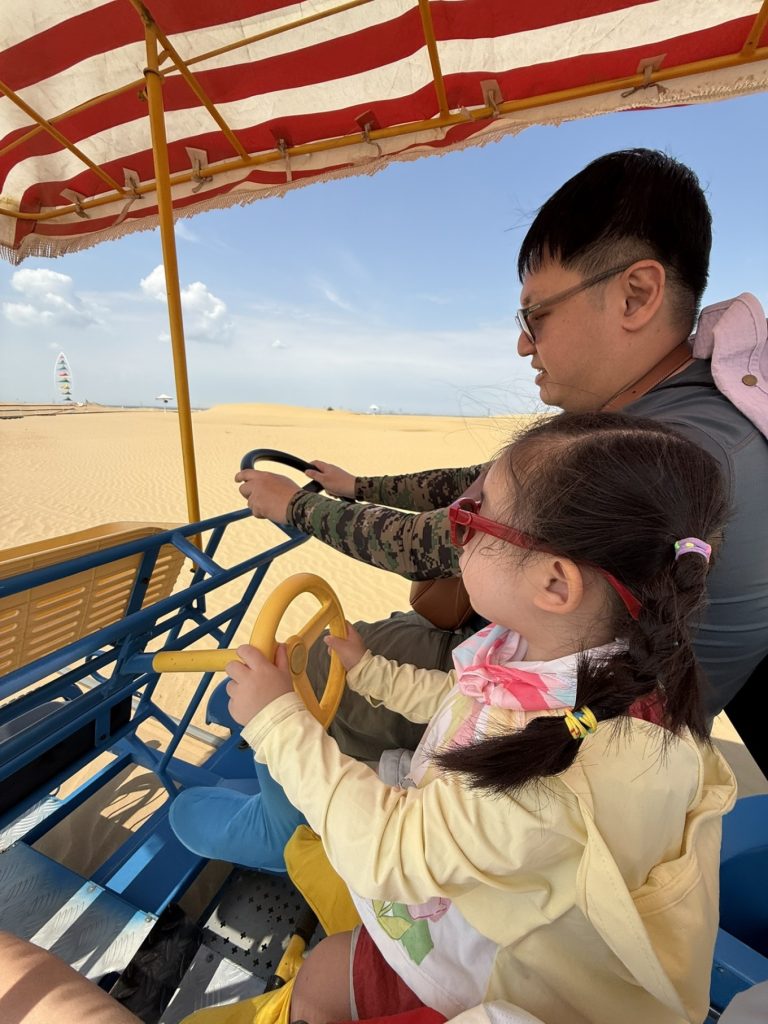 Exploring Xiangshawan: The Disney of the Desert 11 xiangshawan cycling