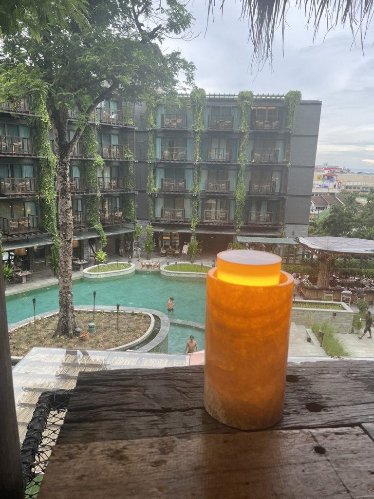 view from Dinso Resort & Villas hut