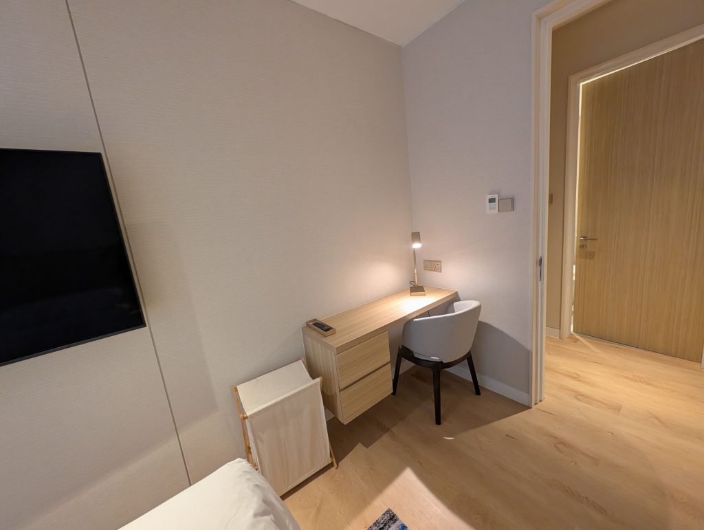 Marriott Executive Apartments Kuala Lumpur Review: Our 2-Night Family Stay 13 Compact work desk and chair inside the bedroom at Marriott Executive Apartments Kuala Lumpur.