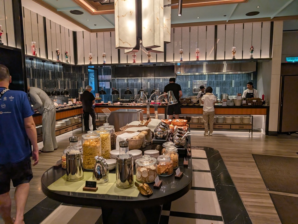 Marriott Executive Apartments Kuala Lumpur Review: Our 2-Night Family Stay 31 Breakfast buffet area with live cooking stations and a wide variety of food at Marriott Executive Apartments Kuala Lumpur.