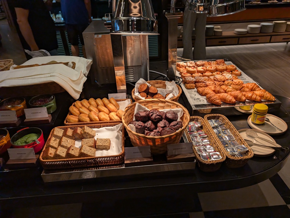Marriott Executive Apartments Kuala Lumpur Review: Our 2-Night Family Stay 30 Selection of pastries, muffins, breads, and condiments at the breakfast buffet of Marriott Executive Apartments Kuala Lumpur.