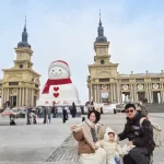 Visiting Harbin’s Music Corridor Giant Snowman in Winter