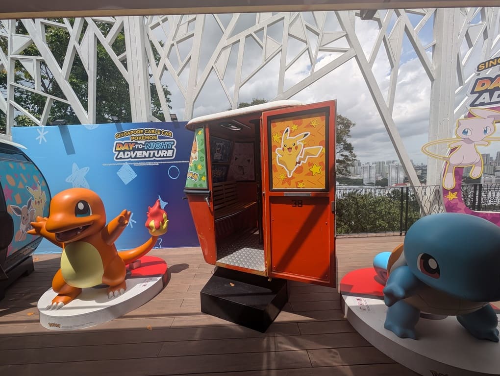 Mount Faber Cable Car Review (Pokémon Theme) 8 Pokémon Day-to-Night Adventure themed cable car display at Mount Faber Singapore