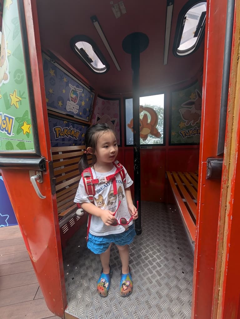 Mount Faber Cable Car Review (Pokémon Theme) 14 Yuyi inside Pokémon-themed Singapore Cable Car cabin at Mount Faber