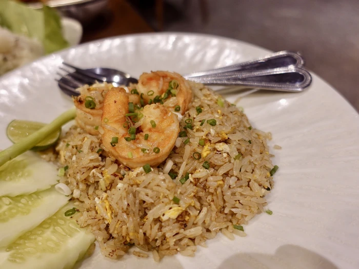 Shrimp fried rice at The Local Bangkok restaurant