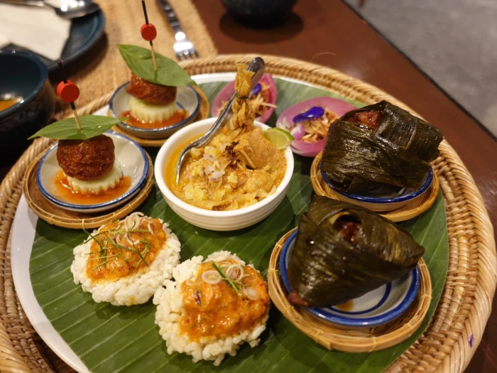 Traditional Thai appetizer platter at The Local Bangkok