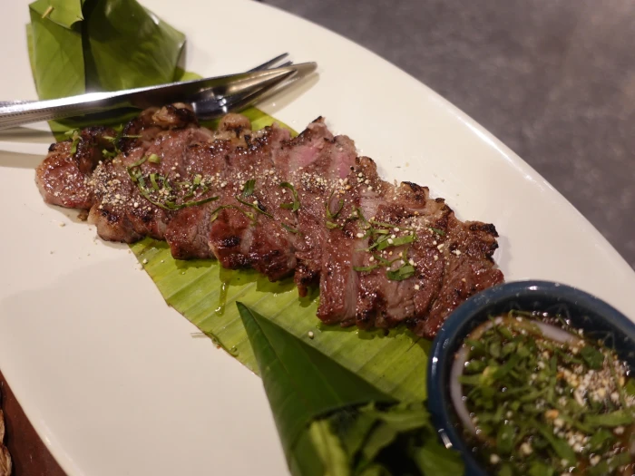 Grilled beef with Thai dipping sauce at The Local Bangkok
