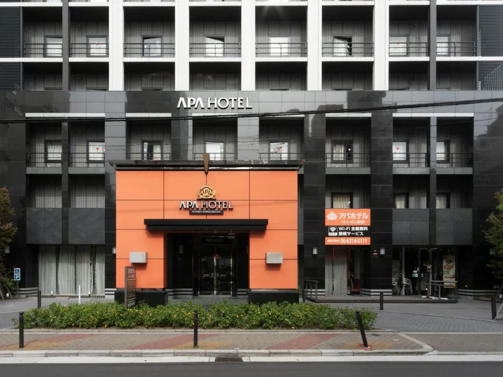 APA Hotel Namba Shinsaibashi exterior near Dotonbori in Osaka Japan