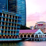 The Fullerton Bay Hotel Singapore overlooking the Marina Bay waterfront