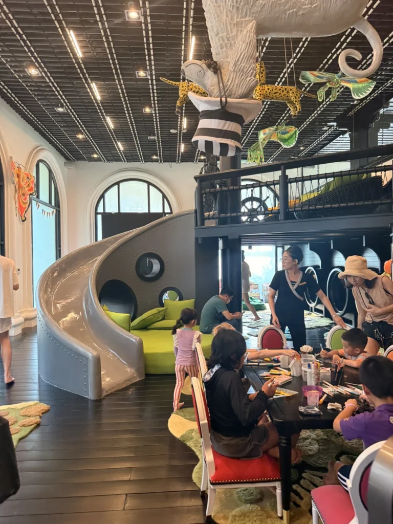Kids club play area with slide and activities at InterContinental Danang Sun Peninsula Resort