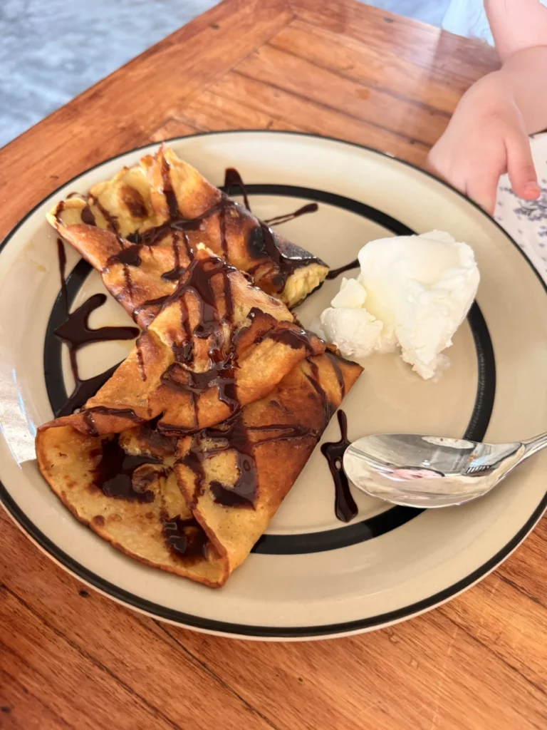 Mate Restaurant and Coffee Hoi An Review: Hidden Café Worth Visiting 12 Banana crepe with chocolate sauce and ice cream at Mate Restaurant and Coffee Hoi An