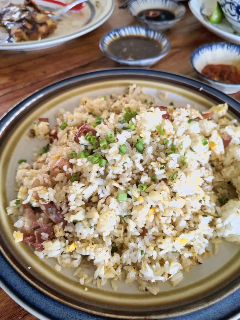 Mate Restaurant and Coffee Hoi An Review: Hidden Café Worth Visiting 10 acon fried rice with egg and herbs at Mate Restaurant and Coffee Hoi An