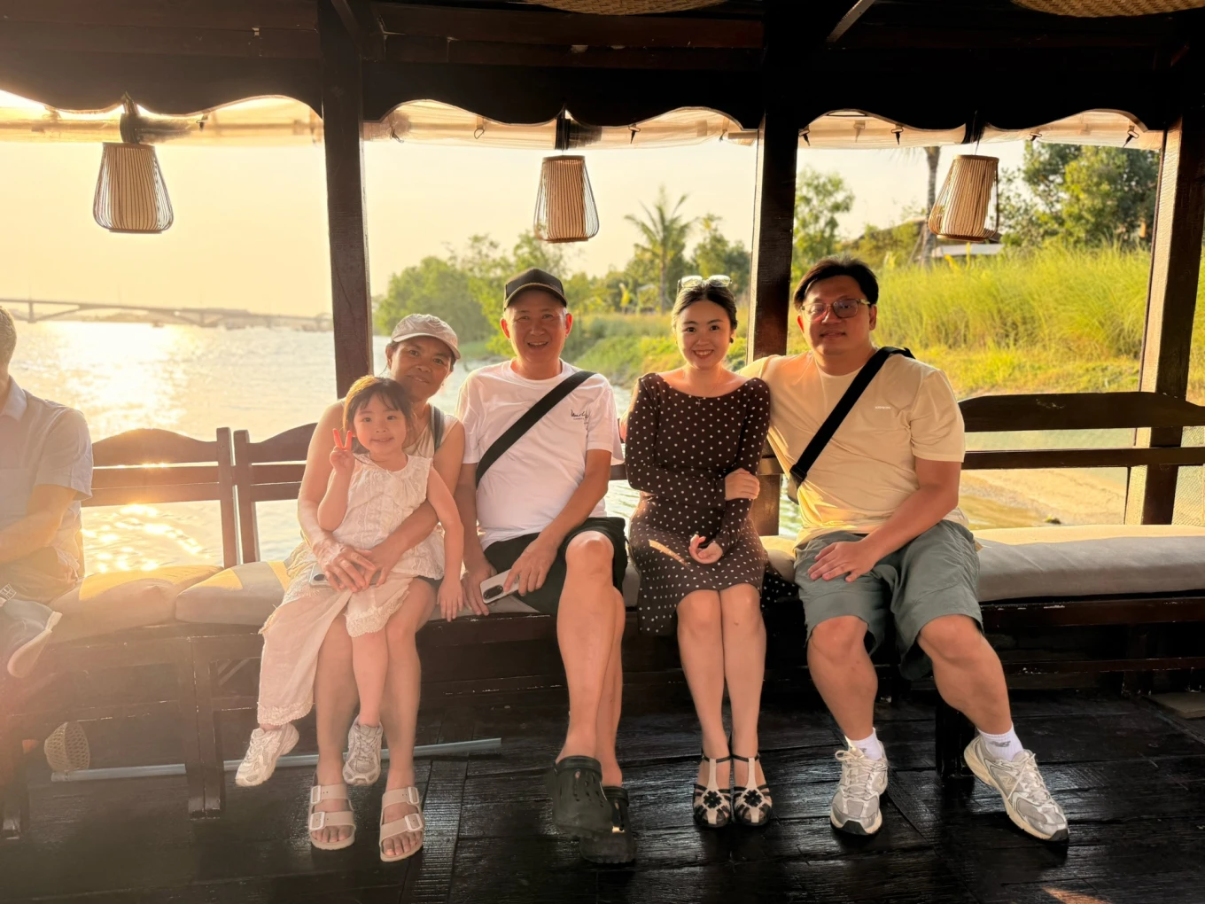 Sunset boat ride from Namia River Retreat to Hoi An Ancient Town