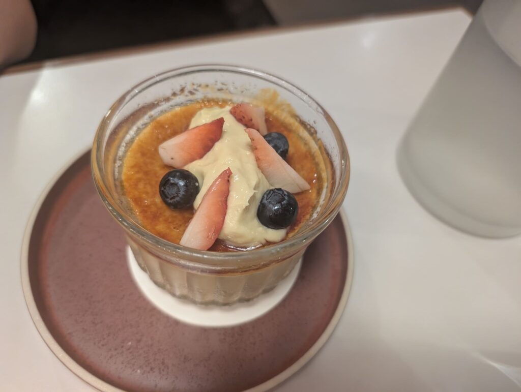 Seng House Review: Big Portions, Mixed Flavours & Must-Try Dish 13 Creme brulee topped with berries served in glass jar at Seng House cafe