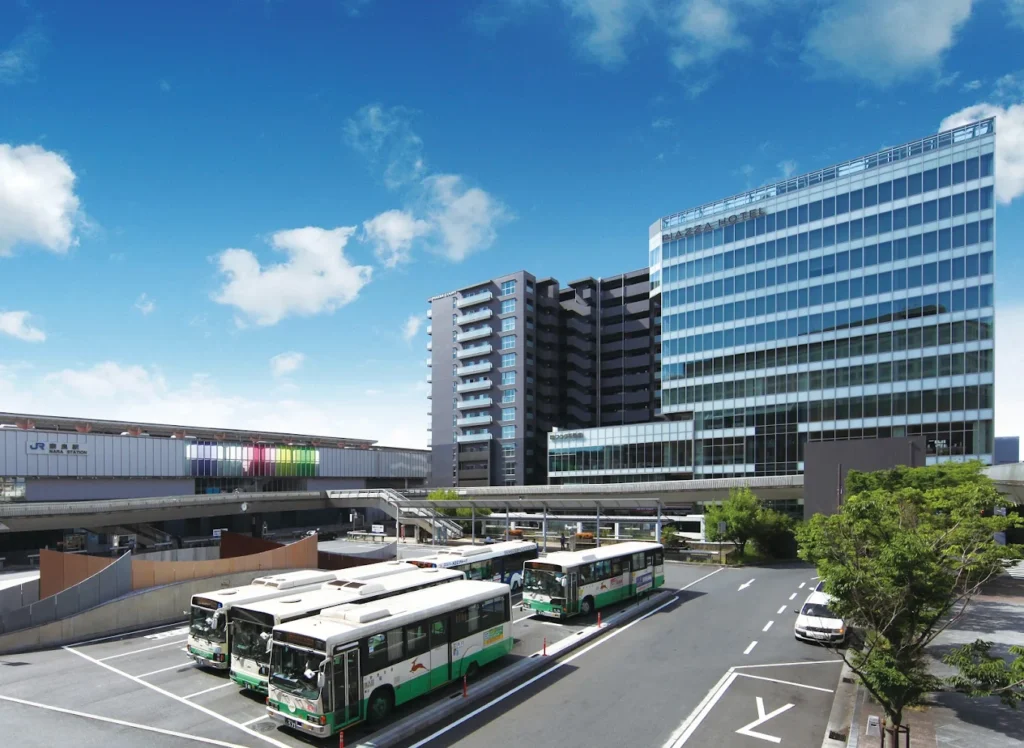 8 Best Hotels Near Nara Park: Luxury, Ryokan & Budget Stays 12 Piazza Hotel Nara beside JR Nara Station with modern city views and convenient transportation access