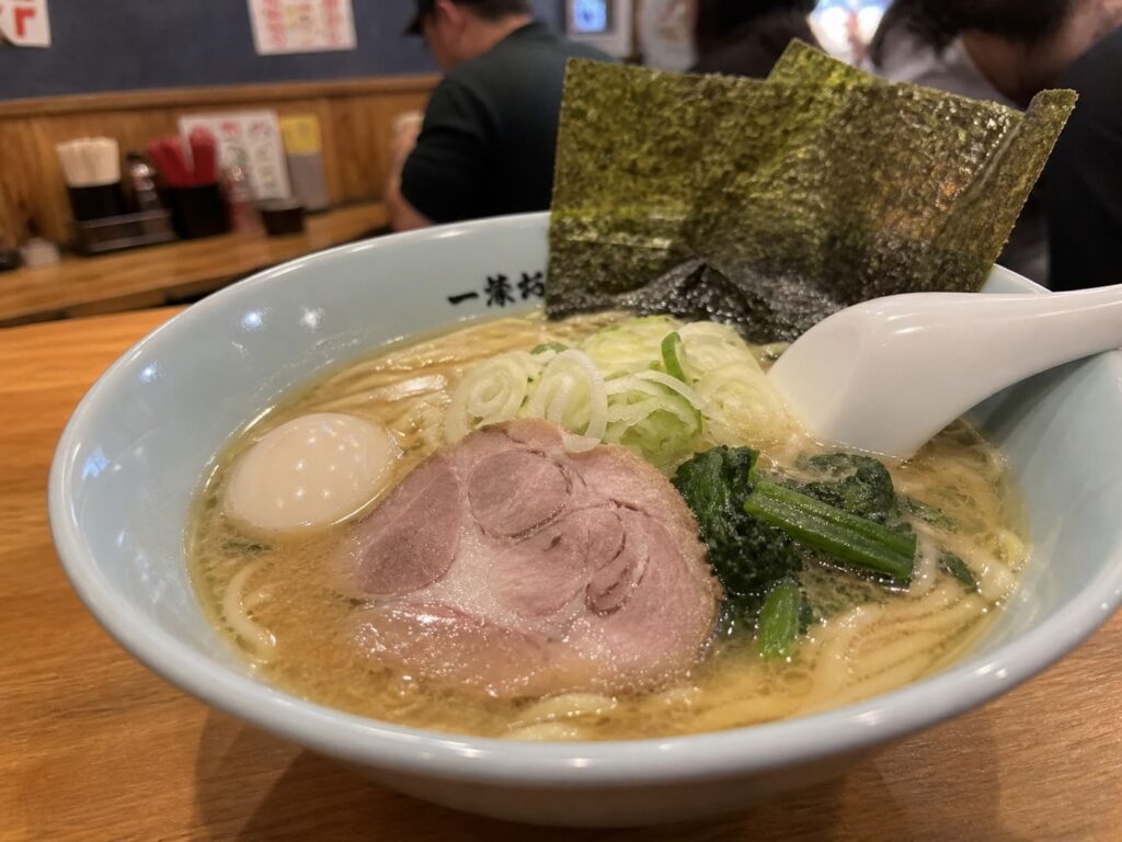 Kid-Friendly Foods to Try in Japan That Aren’t Sushi 5 Bowl of ramen with pork, egg, and noodles in broth inside a Japanese restaurant