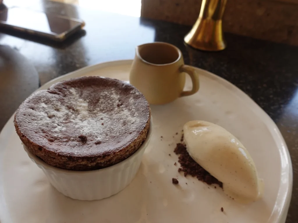 Amanjiwo Review: Is This Luxury Resort Near Borobudur Worth It? 18 Chocolate soufflé dessert served at Amanjiwo restaurant near Borobudur temple