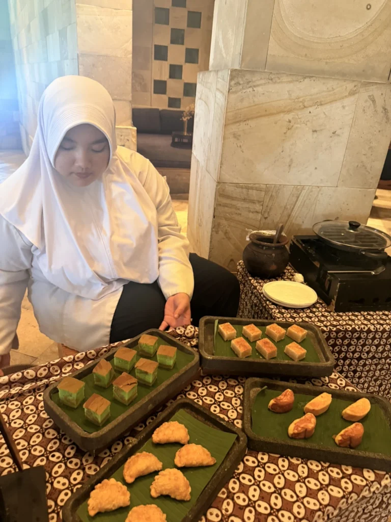 Amanjiwo Review: Is This Luxury Resort Near Borobudur Worth It? 27 Traditional Indonesian dessert station at Amanjiwo breakfast buffet in Central Java