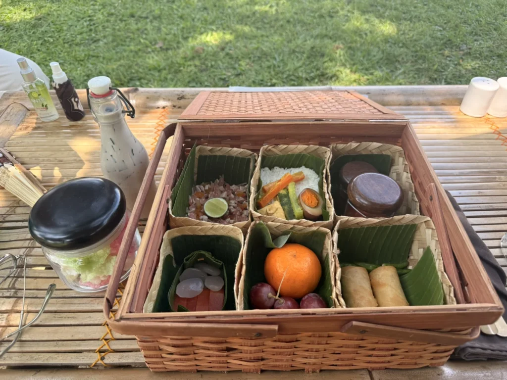 Amanjiwo Review: Is This Luxury Resort Near Borobudur Worth It? 38 Traditional Indonesian riverside picnic lunch setup arranged by Amanjiwo resort