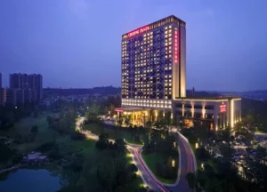 Crowne Plaza Chengdu Panda Garden hotel near the Chengdu Research Base of Giant Panda Breeding