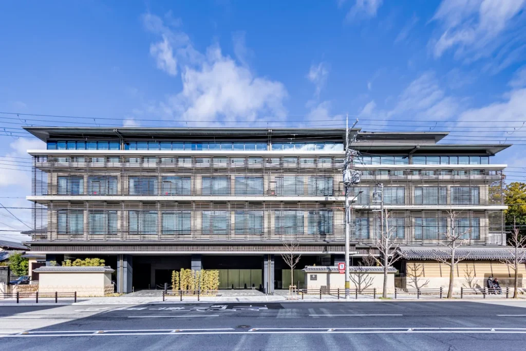 Hotel Okura Kyoto Okazaki Bettei exterior featuring contemporary Japanese architecture and elegant design in Kyoto, Japan