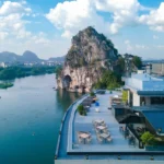 SYYF Li River Landscape Courtyard Hotel overlooking the Li River in Guilin