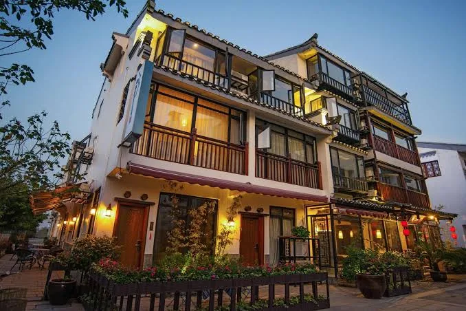 Secret Courtyard Resort Hotel in peaceful Lujia Village near Guilin, China