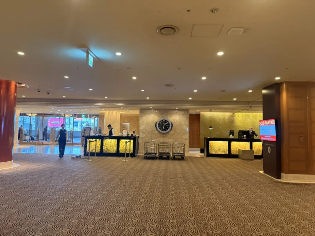 Reception and check-in lobby at Swissôtel Nankai Osaka