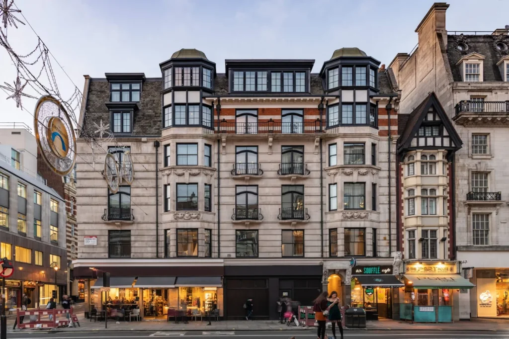 10 Best Muslim-Friendly Hotels (Halal) in London 15 Exterior of The Resident Covent Garden, a boutique hotel in central London within walking distance of Covent Garden, Leicester Square, and the West End.