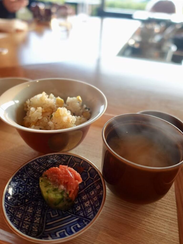 The Best Sunset View in Kyoto? Yasaka at Park Hyatt Kyoto Review 16 Kyoto Koshihikari rice with hairy crab, corn and chorizo at Yasaka Kyoto