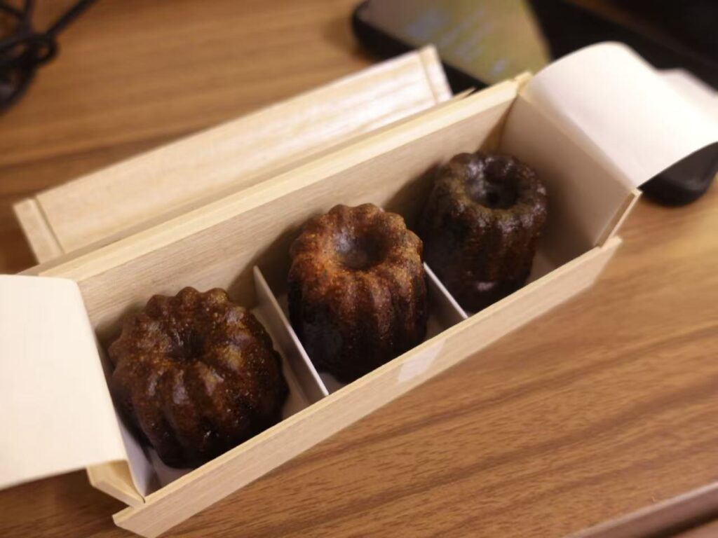 The Best Sunset View in Kyoto? Yasaka at Park Hyatt Kyoto Review 21 Complimentary canelés gifted by Chef Kentaro Koyama at Yasaka Restaurant