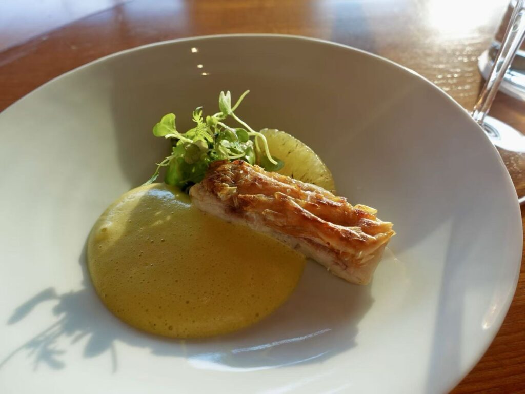 The Best Sunset View in Kyoto? Yasaka at Park Hyatt Kyoto Review 14 Tilefish with seasonal vegetables and citrus sauce at Yasaka Restaurant Kyoto