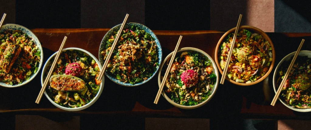 Lentor Modern Food Guide: 17 Best Places To Eat Near Lentor MRT 10 Assorted grain bowls and salads served at Bunny’s | Six Hands in Lentor Modern.