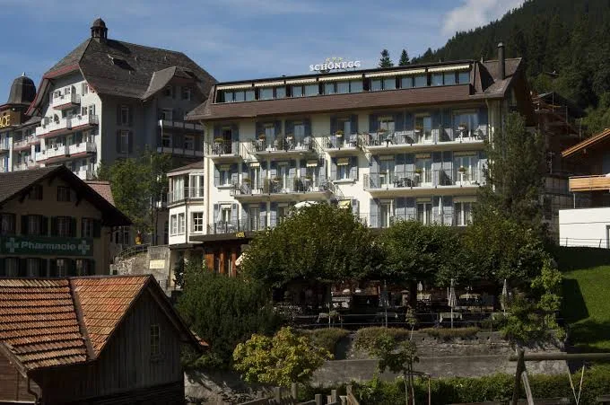 Hotel Schönegg in the car-free village of Wengen, Switzerland