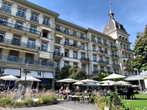 Victoria-Jungfrau Grand Hotel & Spa with garden terrace in Interlaken